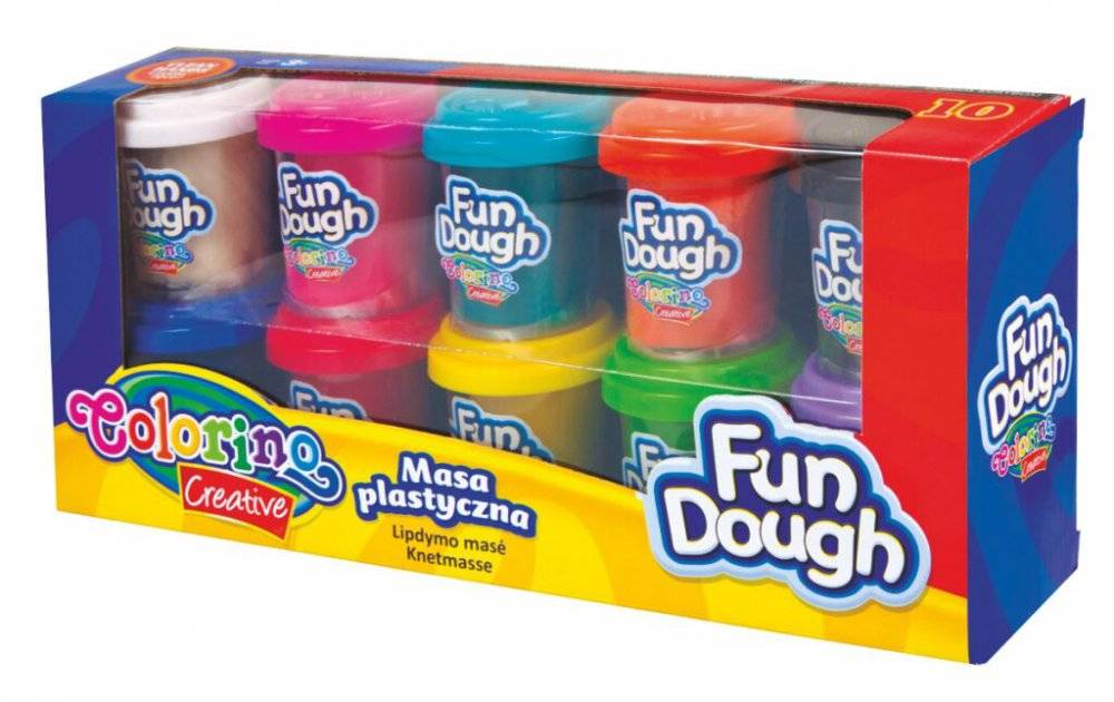 Modelovací hmota Colorino Fun Dough 10x56g
