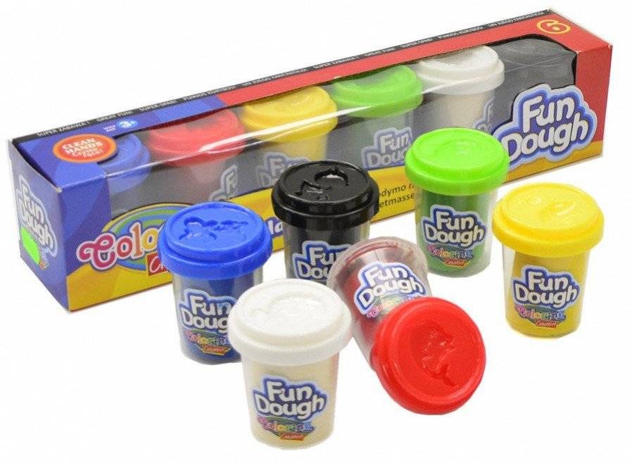 Modelovací hmota Colorino Fun Dough 6x56g
