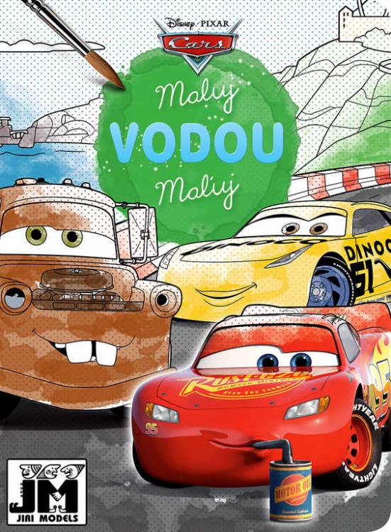 Omalovánky A4 vodové Auta