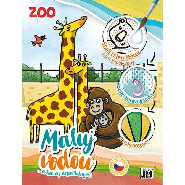 Omalovánky vodové A4 ZOO