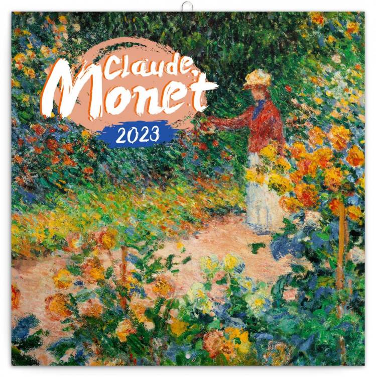 Poznámkový kalendář 30x30cm Claude Monet