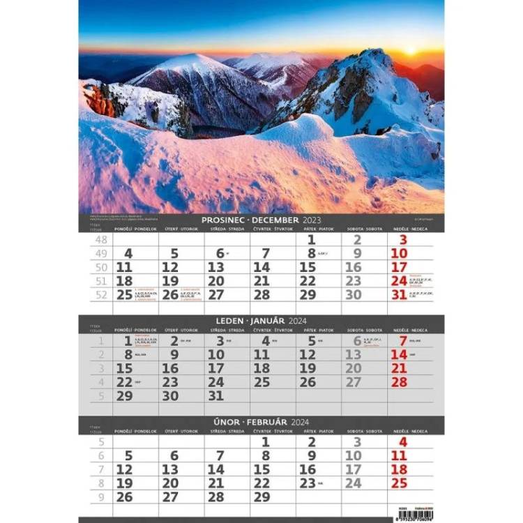 Tříměsíční kalendář Hory