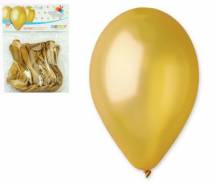 balonek nafukovací 10ks/26cm zlatá