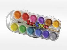 Barvy vodové 30mm Toy Color perleťové 12ks