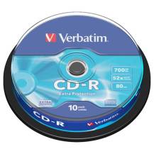 CD-R Verbatim 52x/10ks CAKE
