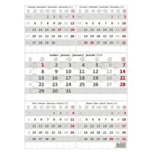 Pětiměsíční kalendář šedý