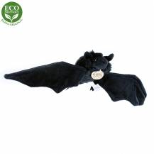Plyšový netopýr černý 16cm.