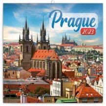 Poznámkový kalendář 30x30cm Praha - letní