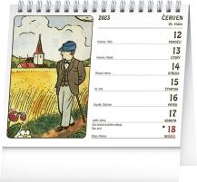 Stolní kalendář 16,5x13cm Josef Lada