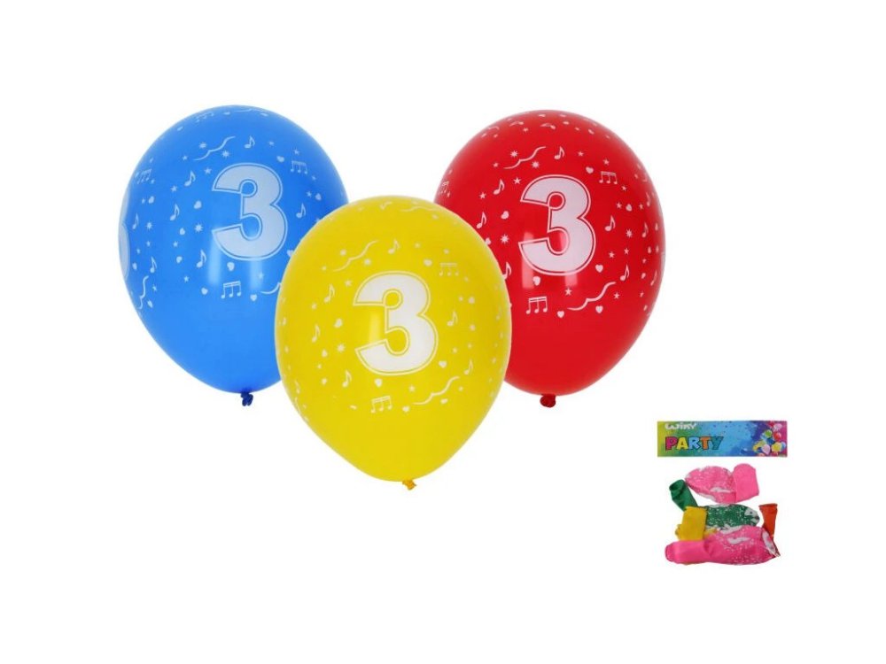 Balonky nafukovací 30cm/5ks - č.3