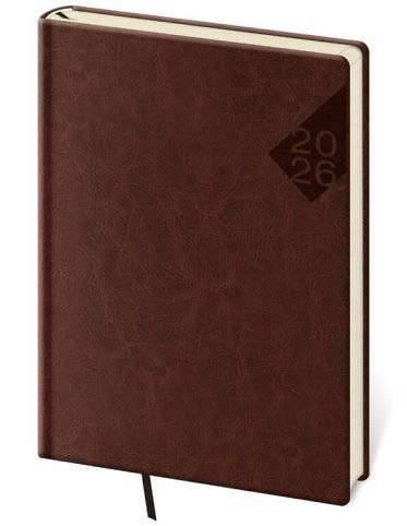 Diář A5 denní Nebrasca - anglická červená