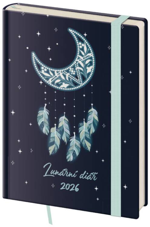 Diář B6 týdenní Lunární Dream s gumičkou