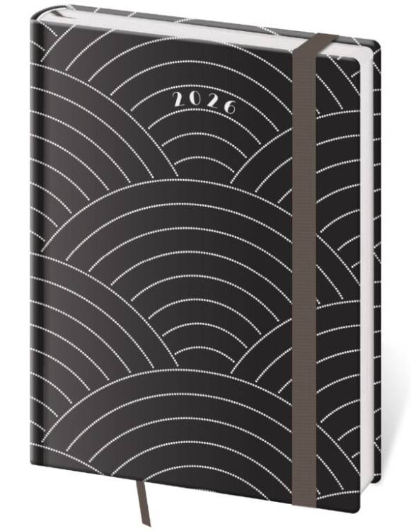 Diář B6 týdenní Vario - Round s gumičkou