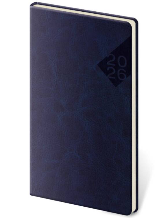 Diář kapesní týdenní Nebrasca - modrá