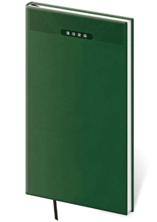 Diář kapesní týdenní Print Classic - zelená