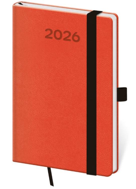 Diář kapesní týdenní Print Pop - oranžová