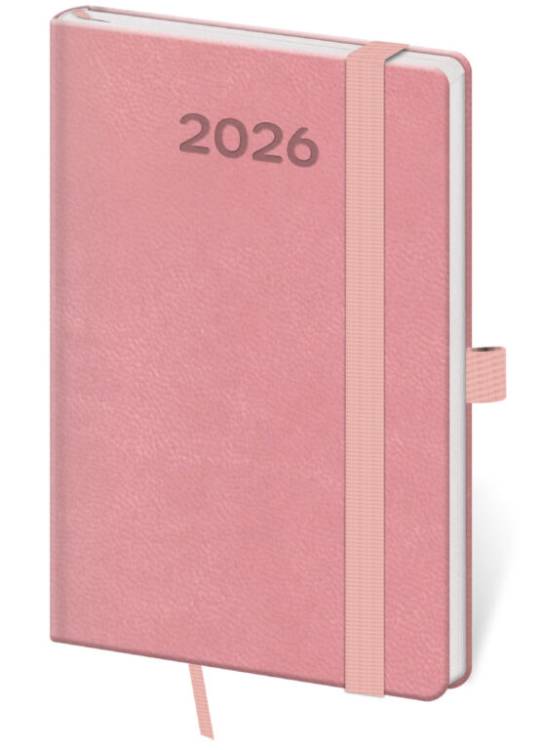 Diář kapesní týdenní Print Pop - růžová