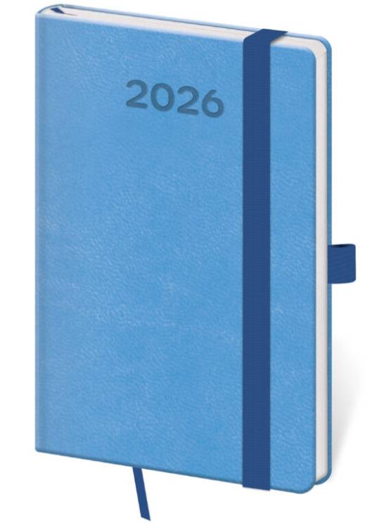 Diář kapesní týdenní Print Pop - světle modrá