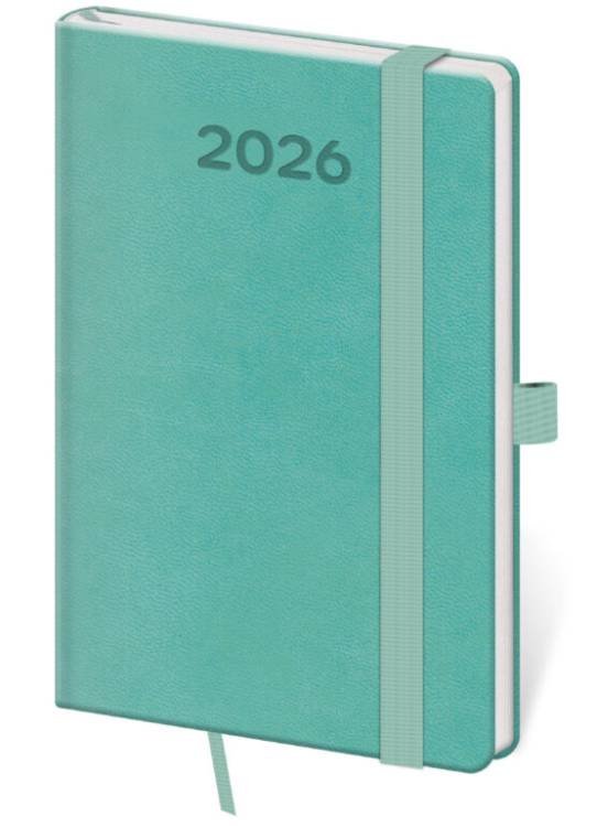 Diář kapesní týdenní Print Pop - světle zelená