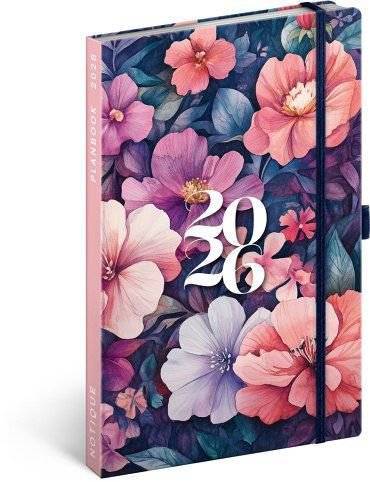 Diář Planbook týdenní 13x21 Kytice