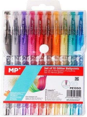 Gelový popisovač Glitter 0,9mm 10ks
