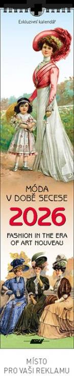 Kalendář vázanka Móda v době secese 2026