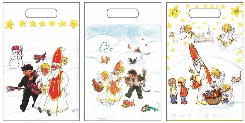 Mikulášský sáček 275x360mm bílý