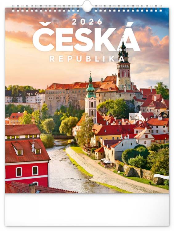 Nástěnný kalendář Česká republika 30x34cm