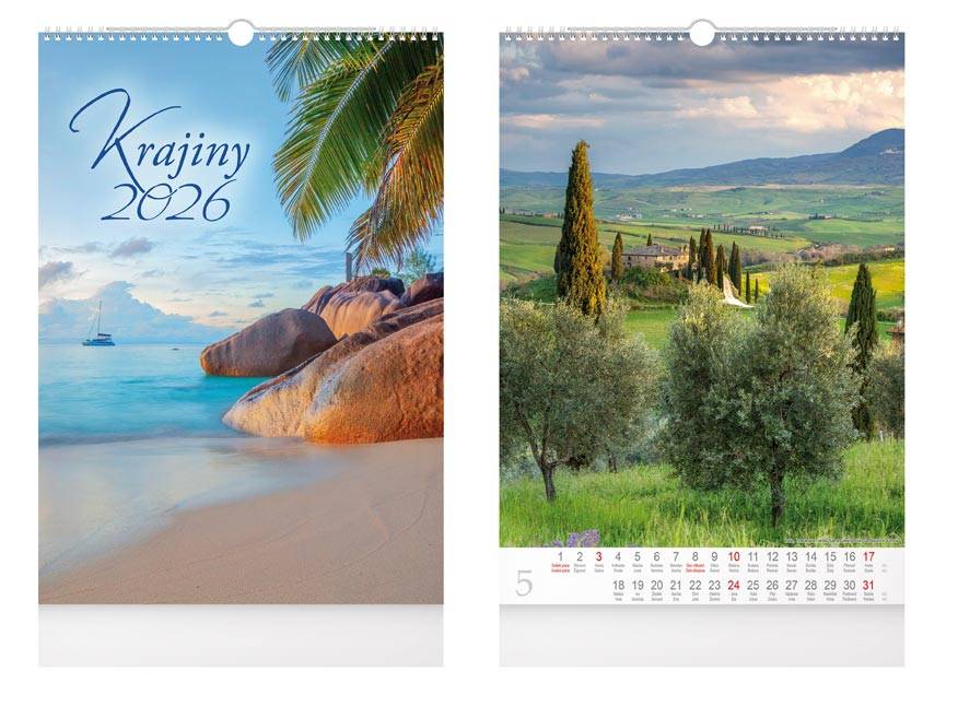 Nástěnný kalendář Krajiny