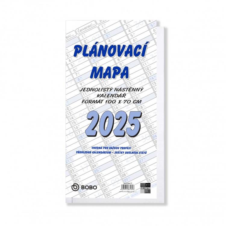 Nástěnný kalendář Plánovací roční mapa B1 (skládaná)