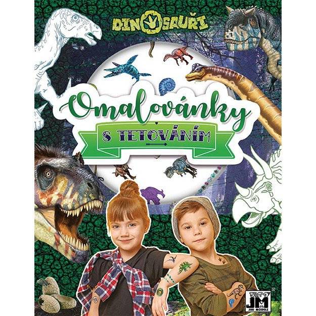 Omalovánky A4 s tetováním Dinosauři