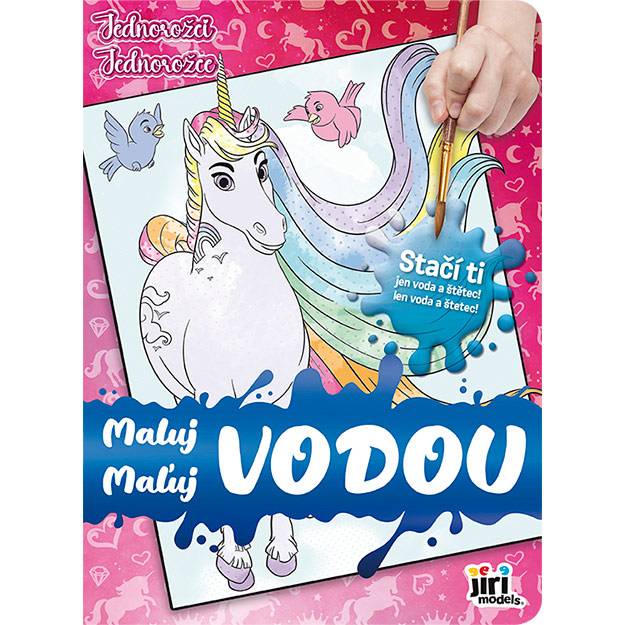 Omalovánky vodové A4 Jednorožec