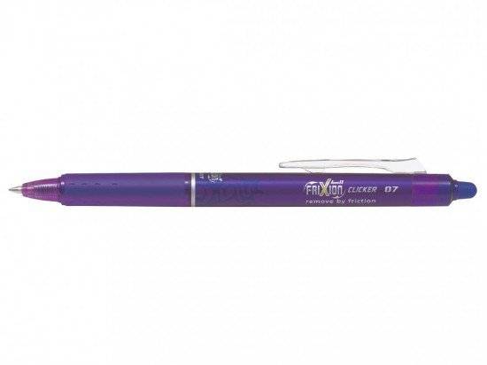 Pilot FriXion gumovací roller Clicker 0,7 fialový