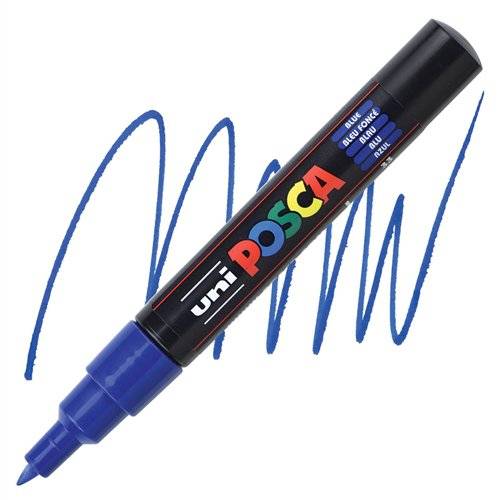 POSCA popisovač akrylový PC-1M Extra 0,7-1mm - modrý