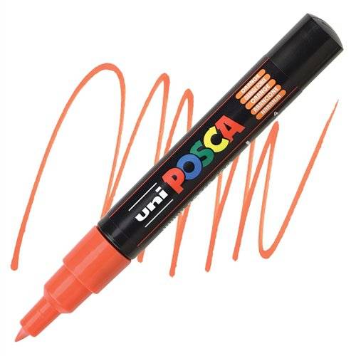 POSCA popisovač akrylový PC-1M Extra 0,7-1mm - oranžový