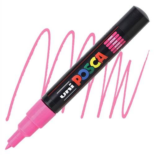 POSCA popisovač akrylový PC-1M Extra 0,7-1mm - růžový