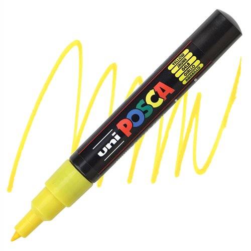 POSCA popisovač akrylový PC-1M Extra 0,7-1mm - žlutý