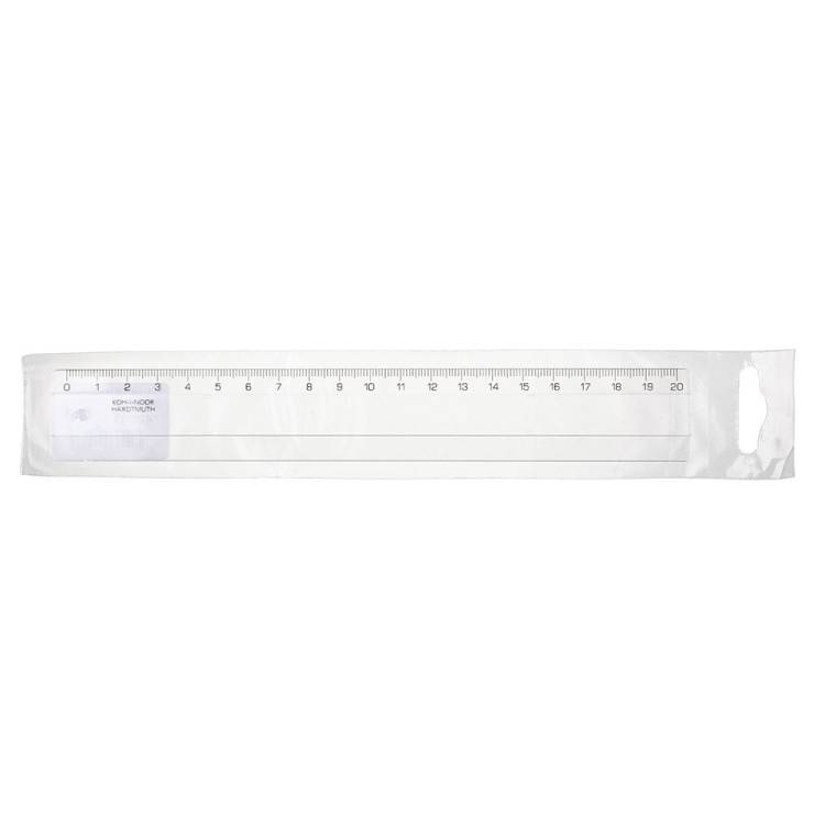 Pravítko 20cm transparentní KIN