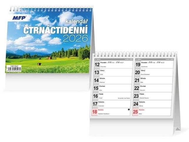 Stolní kalendář 14denní