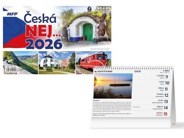 Stolní kalendář Česká NEJ...