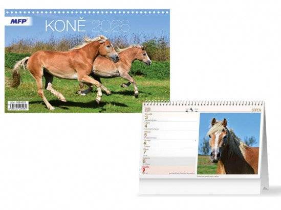 Stolní kalendář Koně
