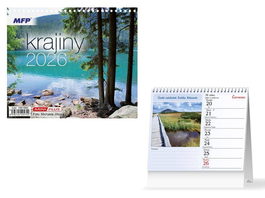 Stolní kalendář mini Krajiny