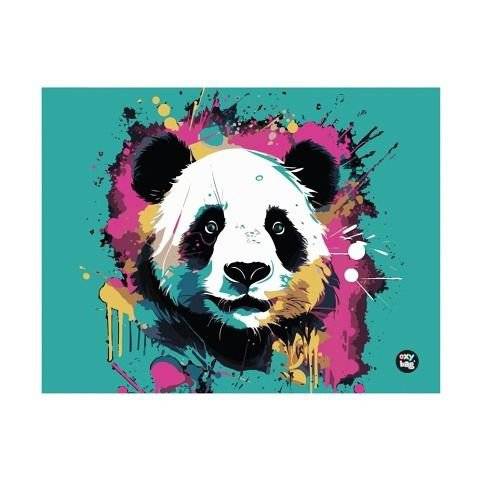 Ubrus na školní lavici 50x65cm Panda
