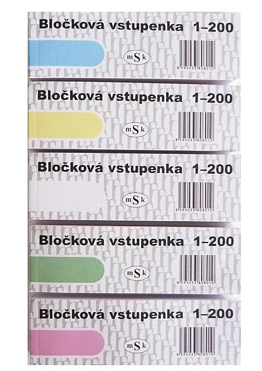 Vstupenka blok 200ls