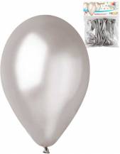 Balonek nafukovací 10ks /26cm stříbrná