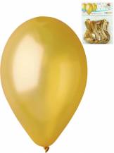 Balonek nafukovací 10ks/26cm zlatá