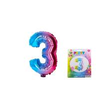 Balonek nafukovací číslo "3" 40cm