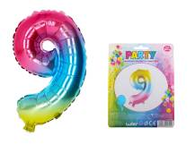 Balonek nafukovací číslo "9" 40cm