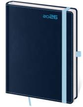 Diář A5 týdenní double blue s potkem