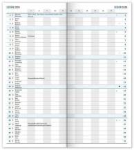 Diář kapesní měsíční 8x18cm Ptáčci